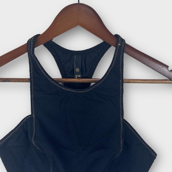 Vix by Paula Hermanny Firenze Julia Black Racerback Swim Top Size D New - Picture 5 of 11